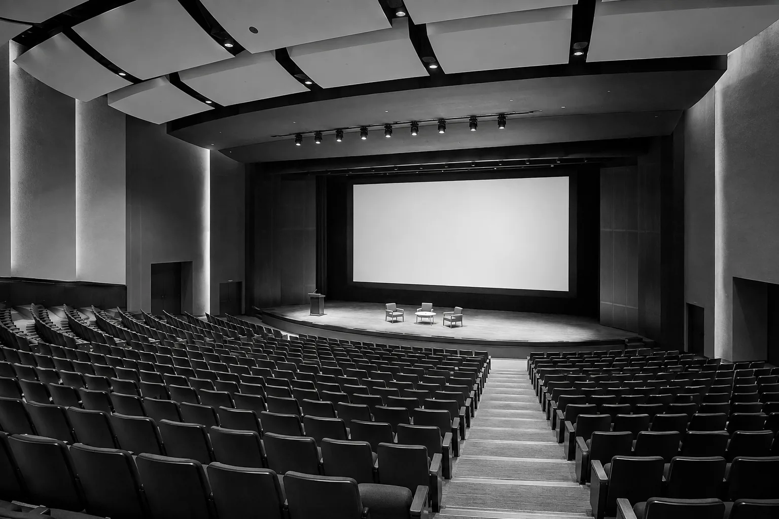 Auditorio con capacidad aproximada para 300 personas